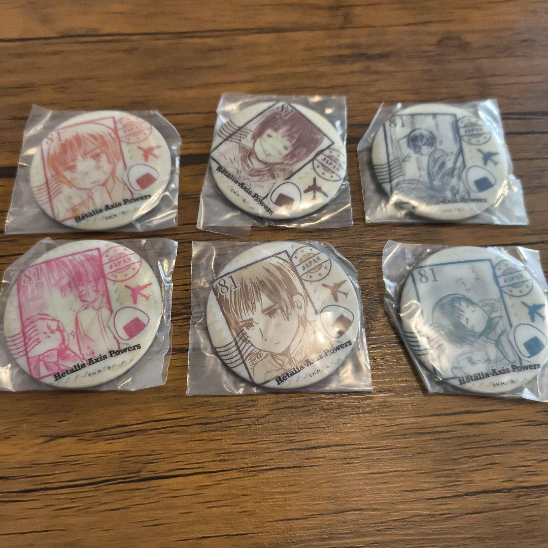 ヘタリア　チェンジング缶バッジ　日本だらけ　コンプセット