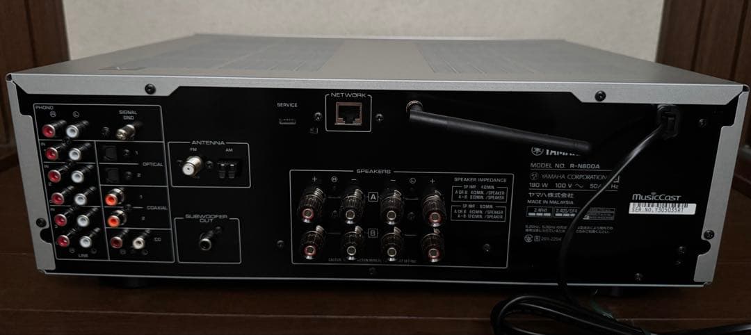 YAMAHA　R-N600Aネットワークレシーバー　新品同様　保証書付　送料無料