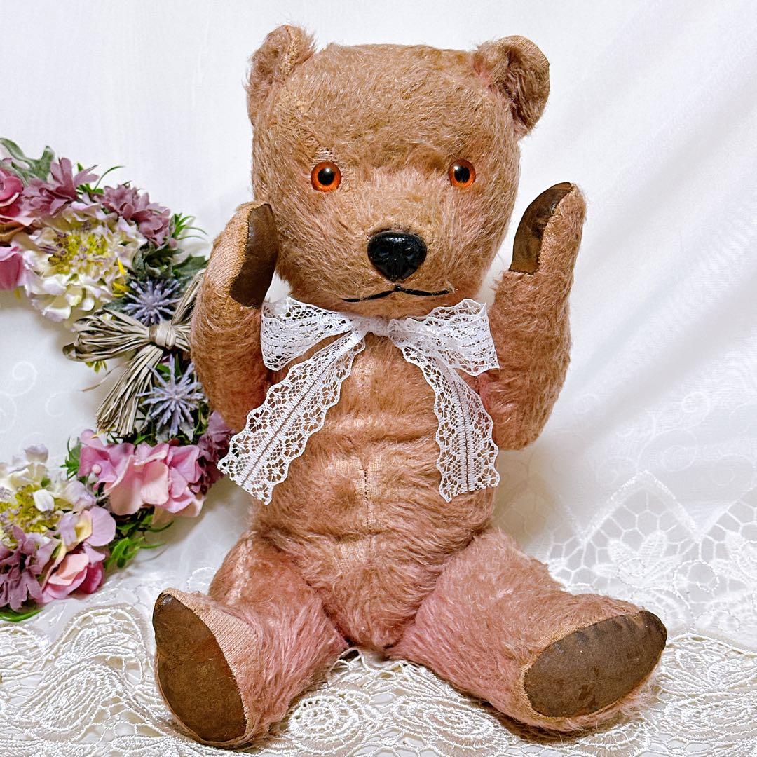 ❤️1950年代❤️しっかりピンクのチルターンベアCHILTERN アンティークベア