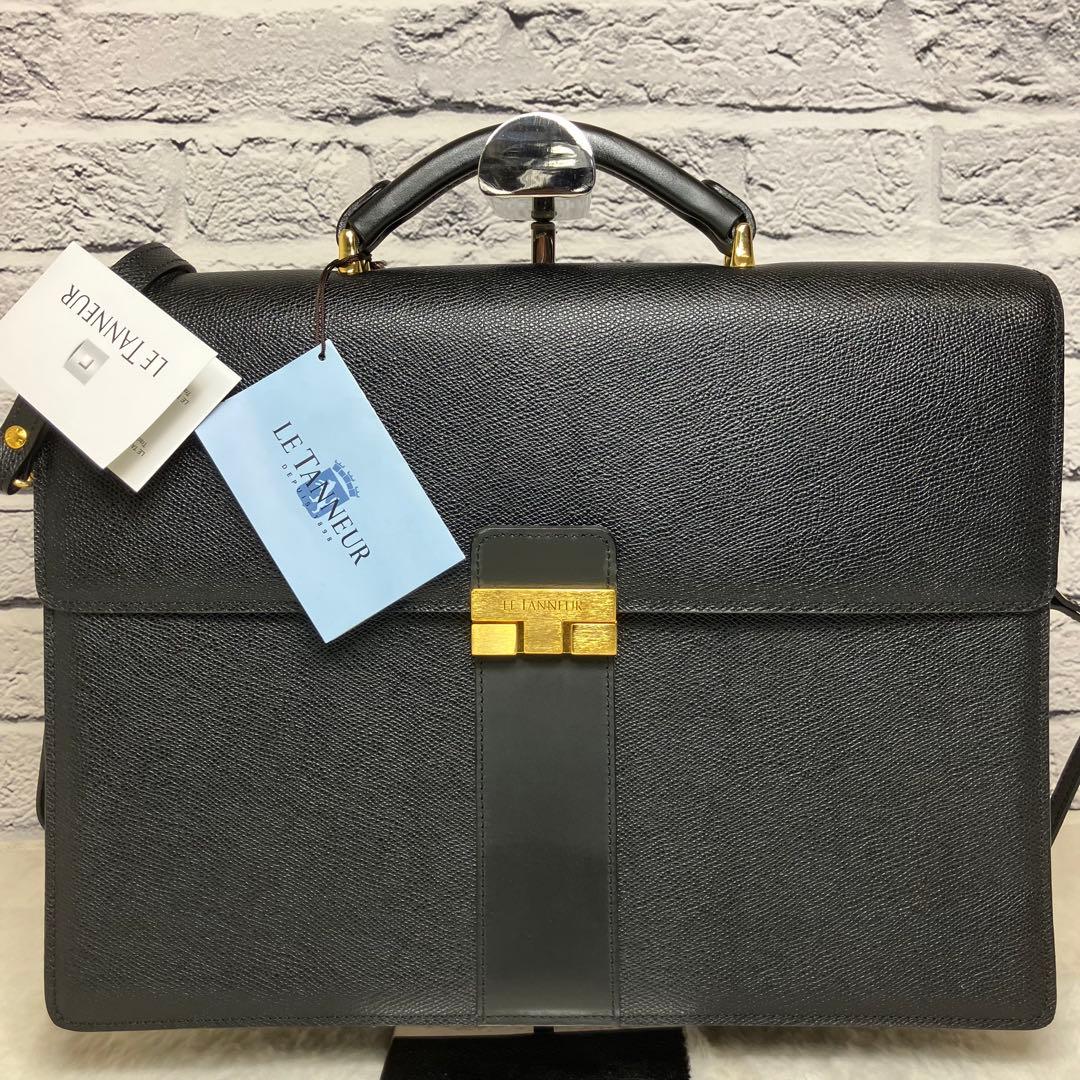 美品✨ LE TANNEUR 2way サフィアーノレザー 牛革 ダレスバッグ