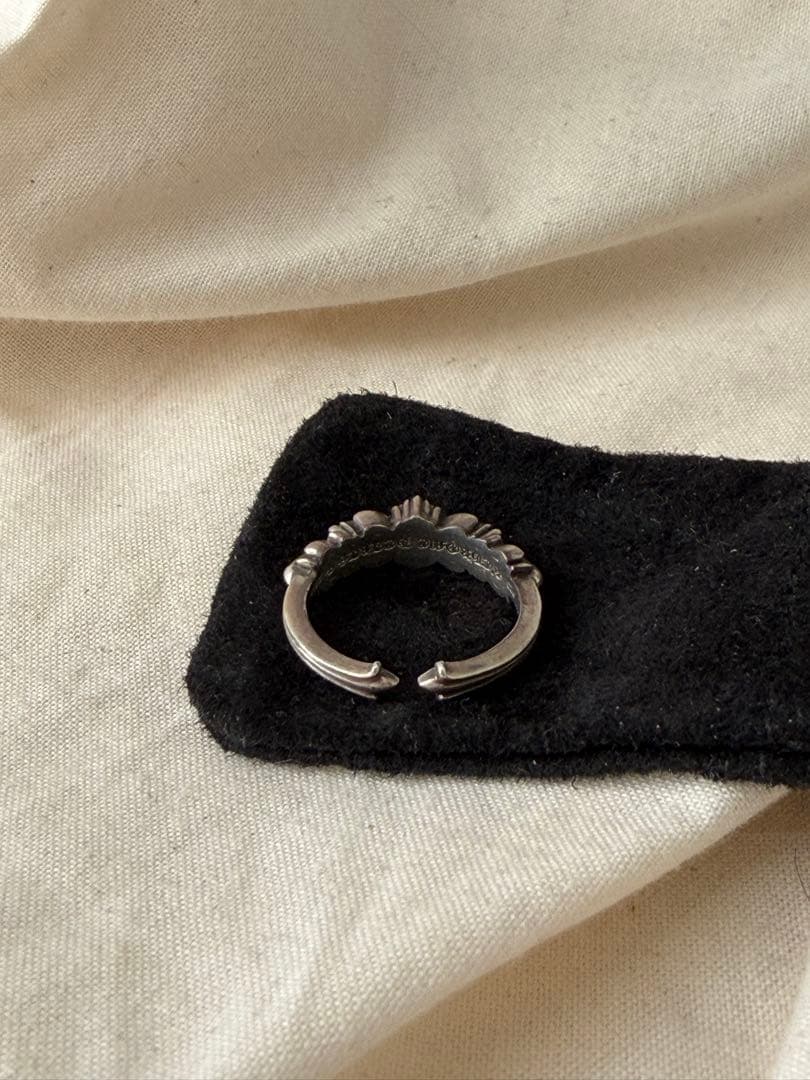 クロムハーツ ベビークラシックダブルフローラルクロスリング 20号