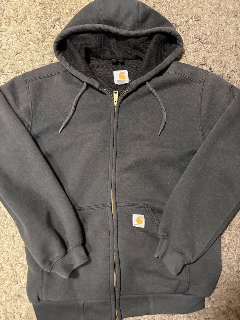 r*7様 Carhartt ダークグレー フルジップフーディ S