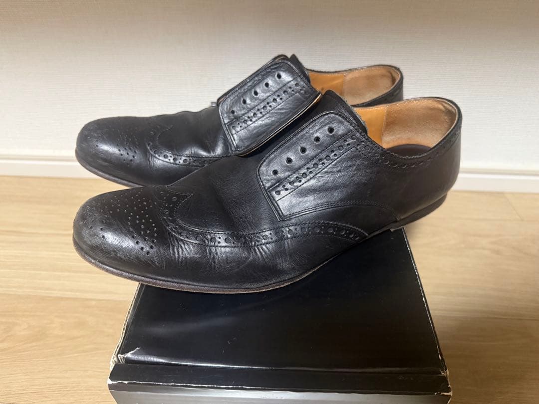 F05 ナンバーナイン ウイングチップ 黒 9