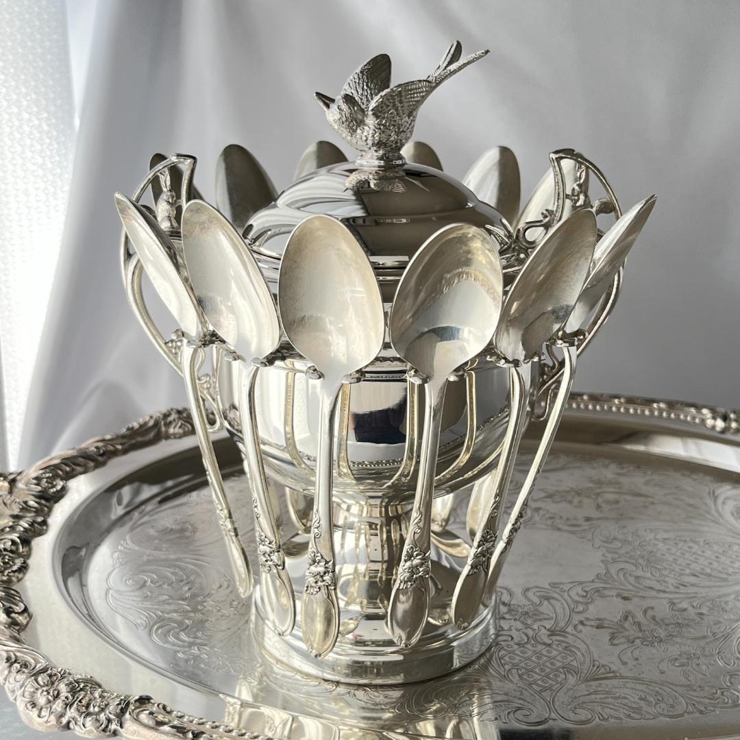 【BURKE & WALLACE】 スプーンホルダー 　兎のハンドル