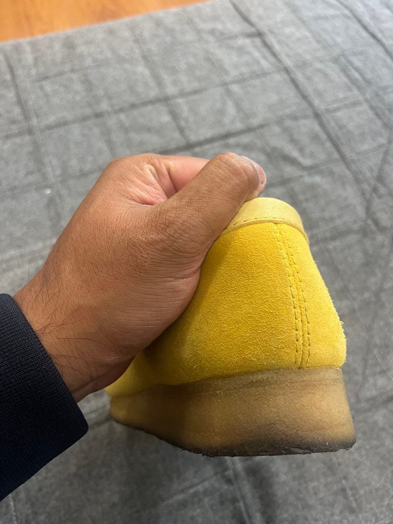 Clarks ORIGINALS ワラビー イエロー スエード 26.5cm