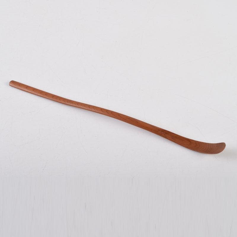 茶道具　飛騨一位木　松喜斉作　茶杓　共箱　V　8975