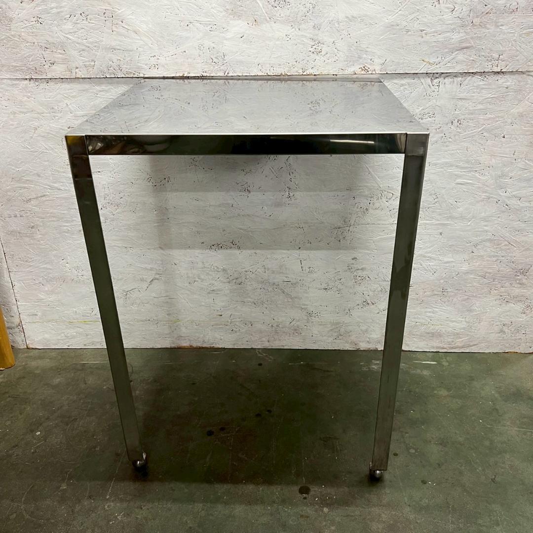 ステンレス 業務用 片脚作業台 W655×D600×H880 美品 N0908