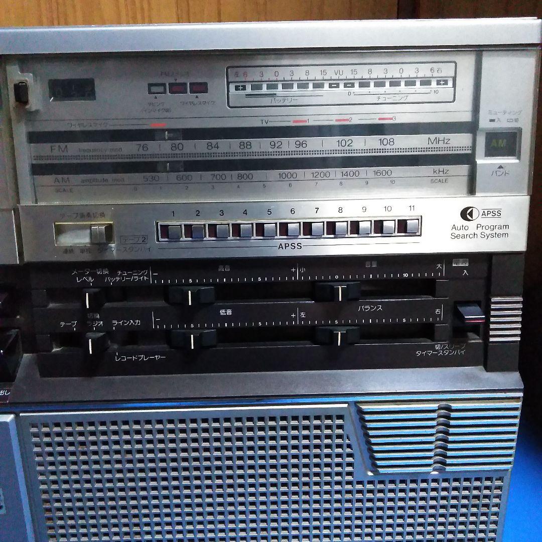 【当時物レア】SHARPラジカセ 　ザ・サーチャーW GF-808