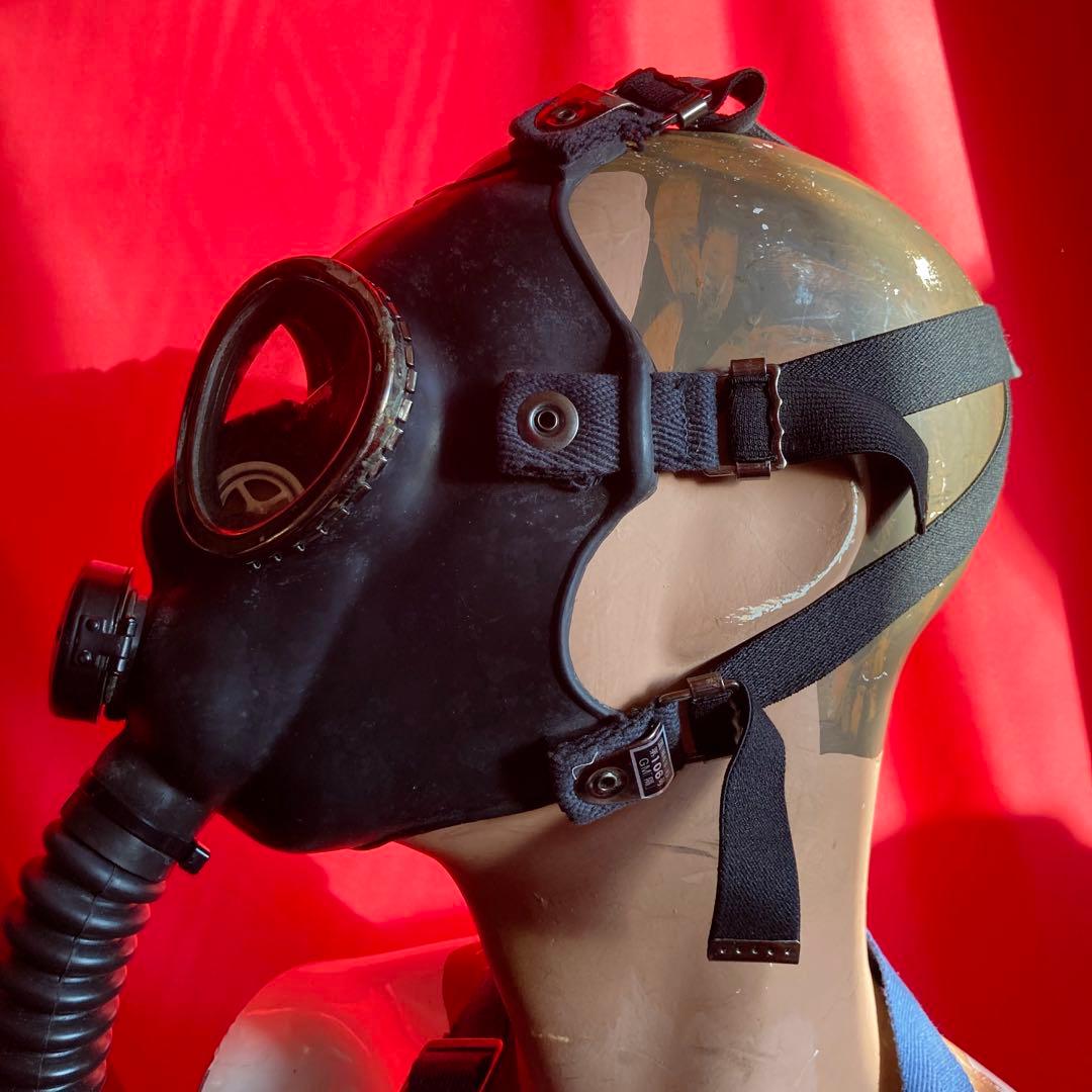 防護マスク1型(52式)吸気缶・袋揃*93式 97式 陸軍海軍自衛隊消防警察国鉄