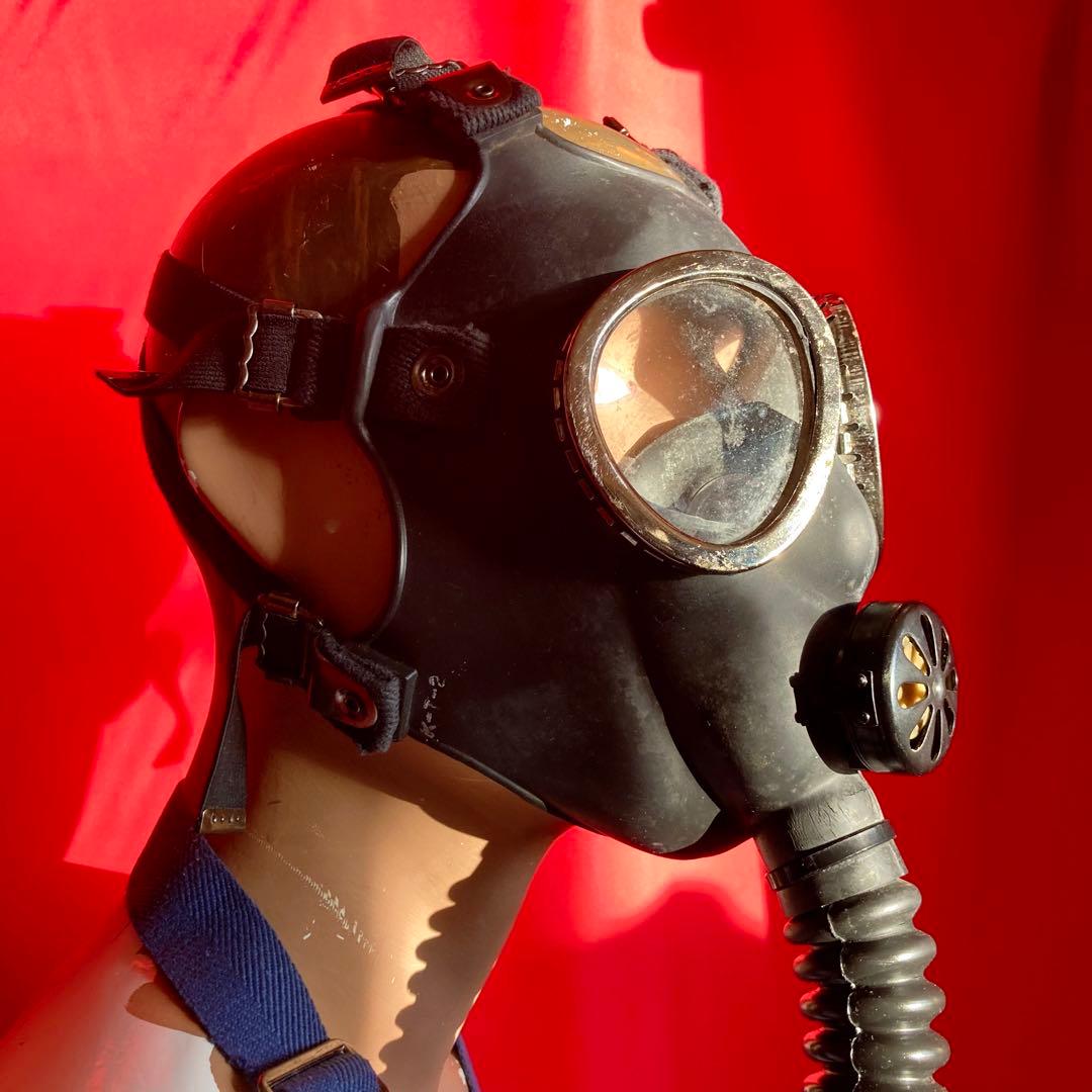 防護マスク1型(52式)吸気缶・袋揃*93式 97式 陸軍海軍自衛隊消防警察国鉄