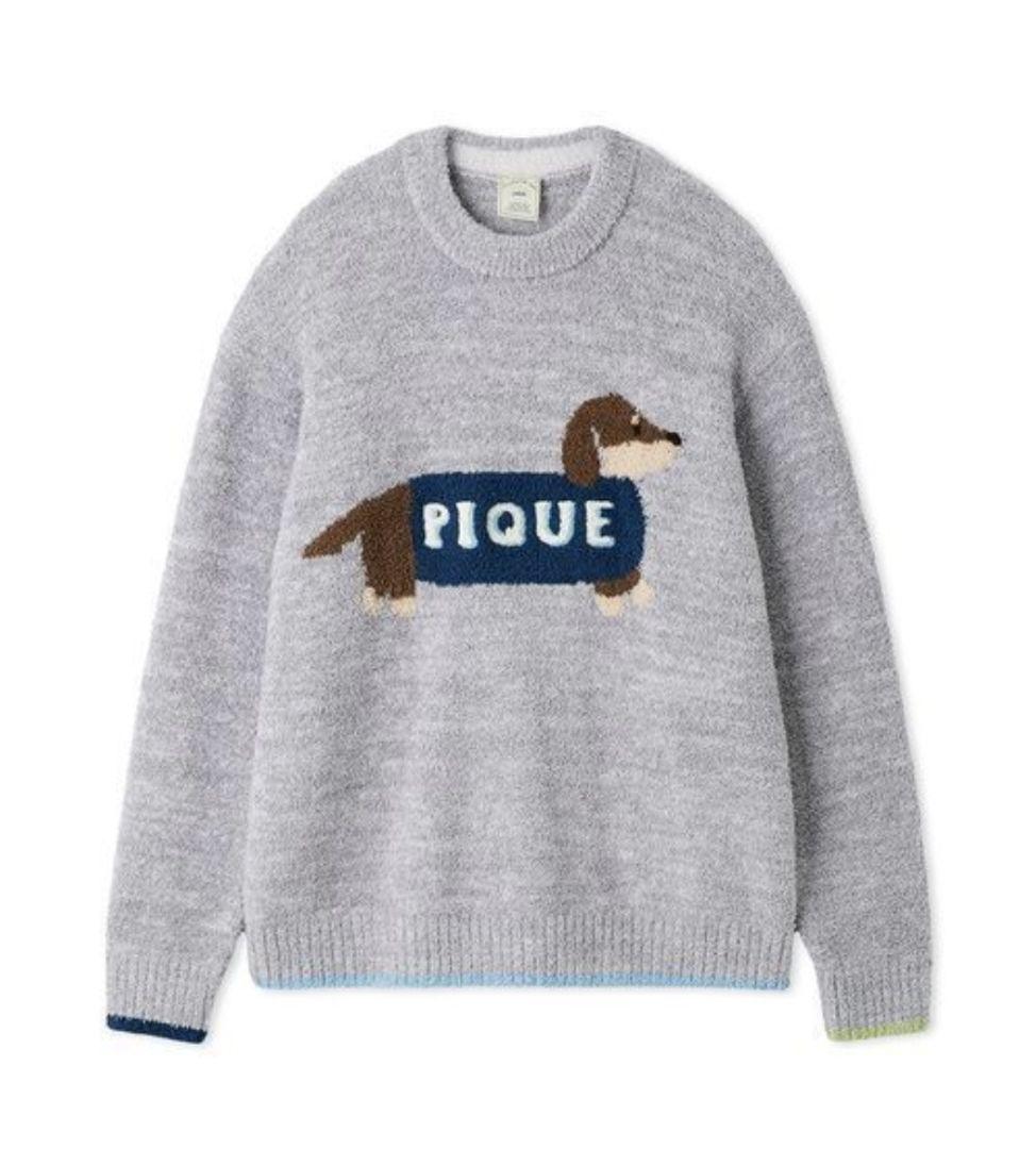 ジェラートピケ ダックスフンドプルオーバー【GRY】