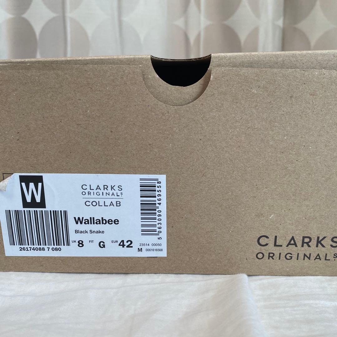 靴 CLARKS WACKO MARIA WALLABEE SNAKE