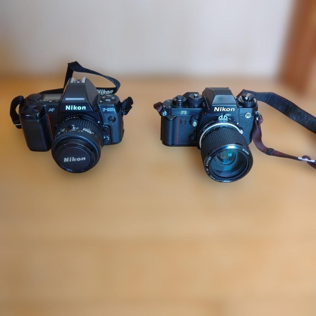 一眼レフカメラセット　NikonF3、NikonF801S, アクセサリー