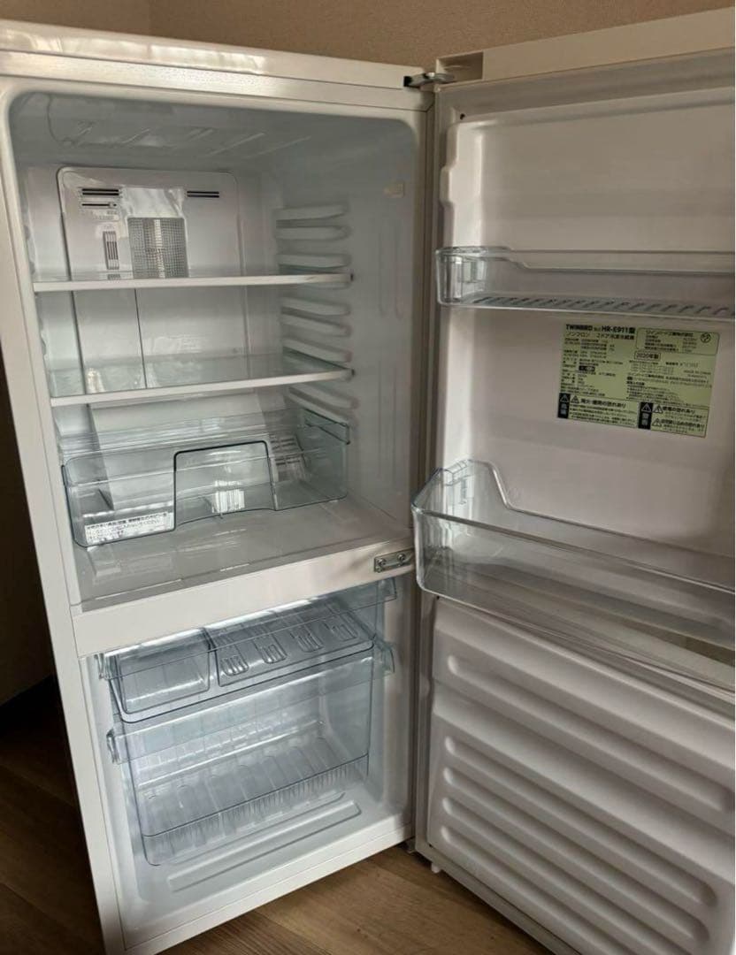 TWINBIRD ノンフロン冷凍冷蔵庫　HR-E911 2020年製