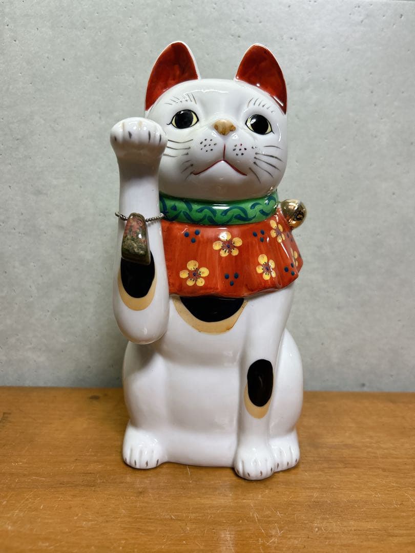 アンティーク　まねき猫　招き猫　磁器独特　素敵な招き猫　伊万里　焼物コレクション