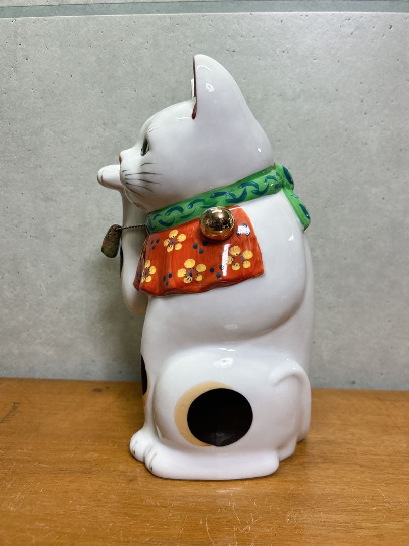 アンティーク　まねき猫　招き猫　磁器独特　素敵な招き猫　伊万里　焼物コレクション