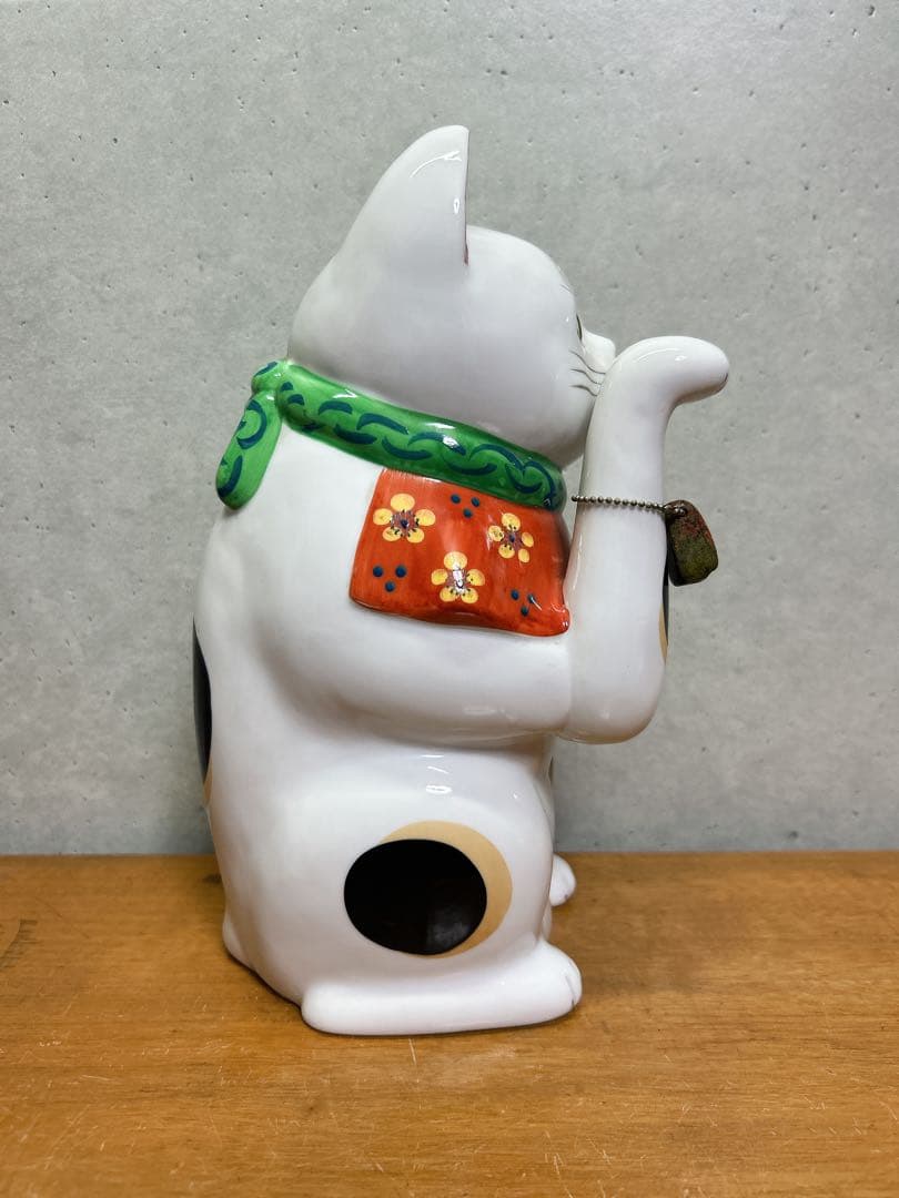 アンティーク　まねき猫　招き猫　磁器独特　素敵な招き猫　伊万里　焼物コレクション