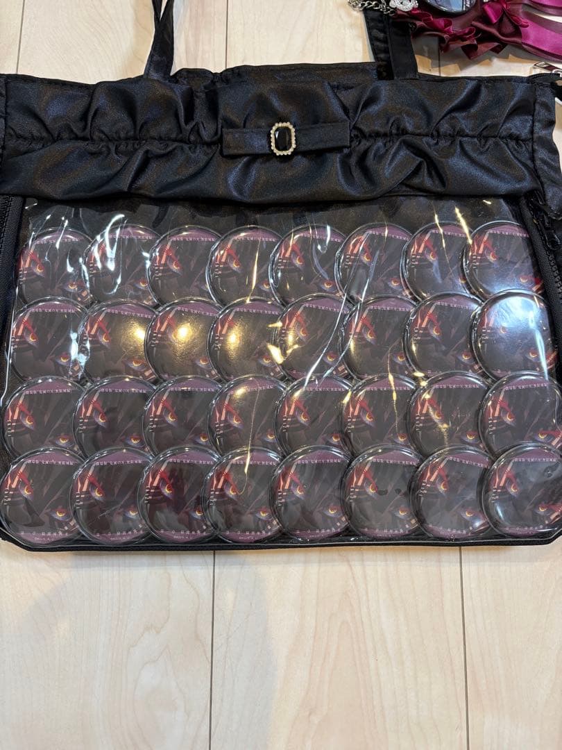 猗窩座　痛バッグ　トートバッグ　バッジ