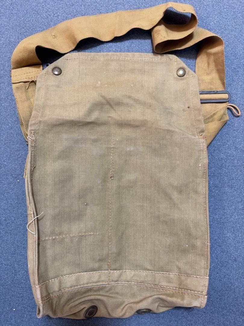 レア！イギリス軍 実物 MkⅦ ガスマスクバッグ W&G LTD