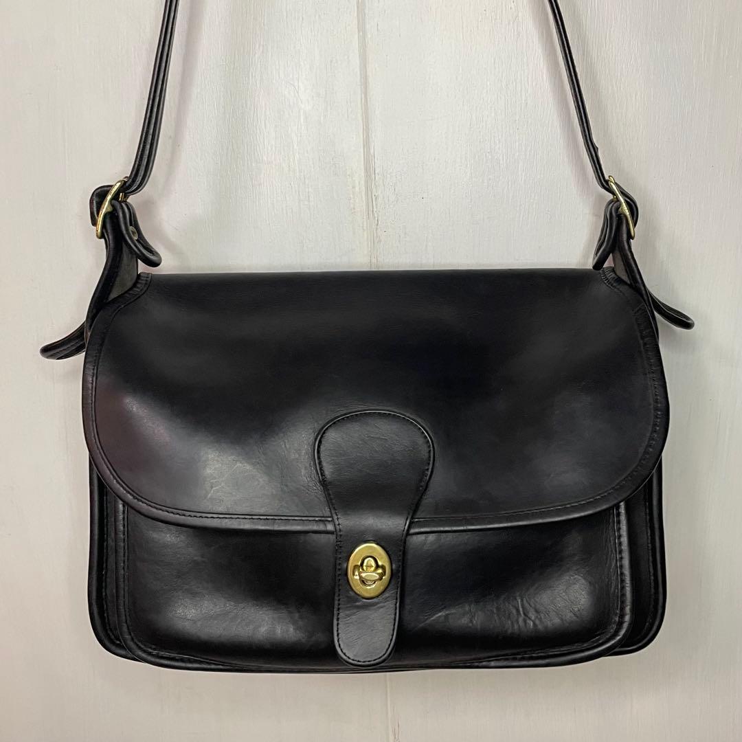 Vintage Coach オールドコーチ ショルダーバッグ USA ネイビー