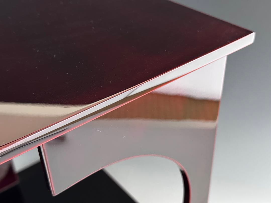 茶道具　輪島塗　淡々斎好写　溜塗　円意棚　若島丈史　共箱　漆芸　漆器　茶会　棚物