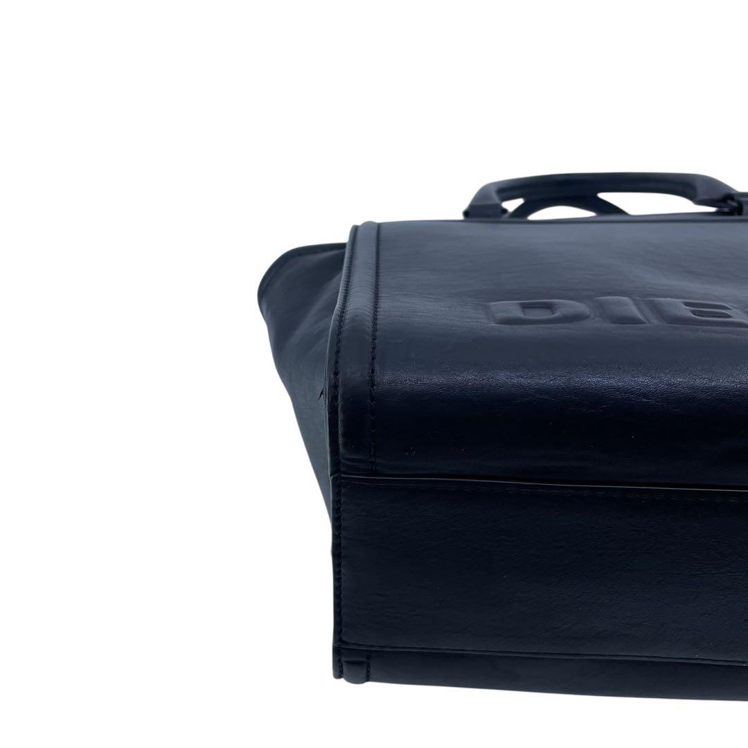 DIESEL ディーゼル BADIA ブラック黒 カウレザー2wayハンドバッグ