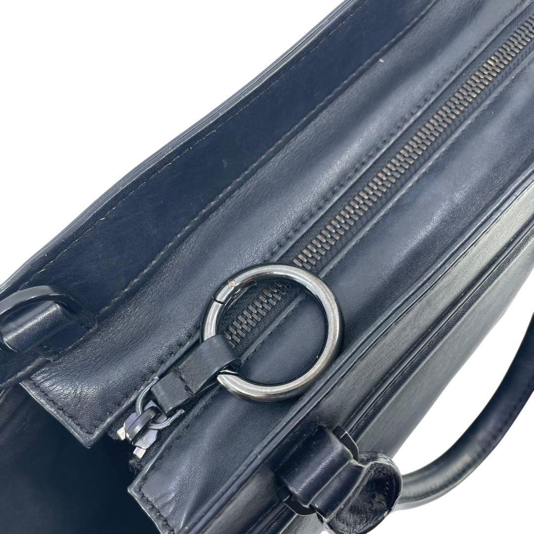 DIESEL ディーゼル BADIA ブラック黒 カウレザー2wayハンドバッグ