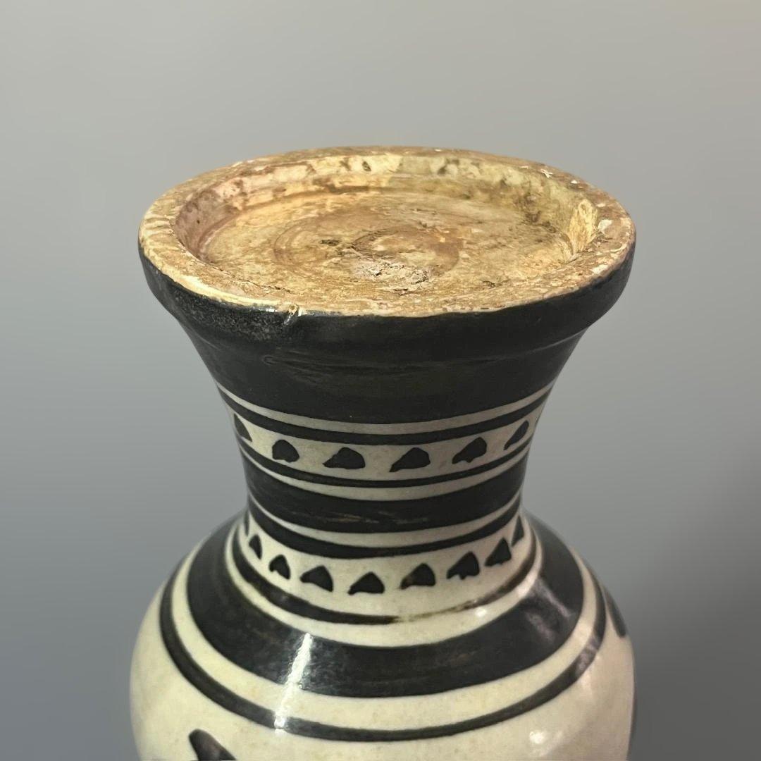 唐物 磁州窯 花紋尊式瓶 中国美術 古玩 SH79