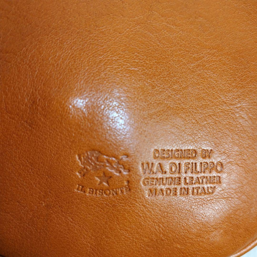 ✨超希少✨イルビゾンテ レザー 丸型 ショルダーバッグ ブラウン イタリア製