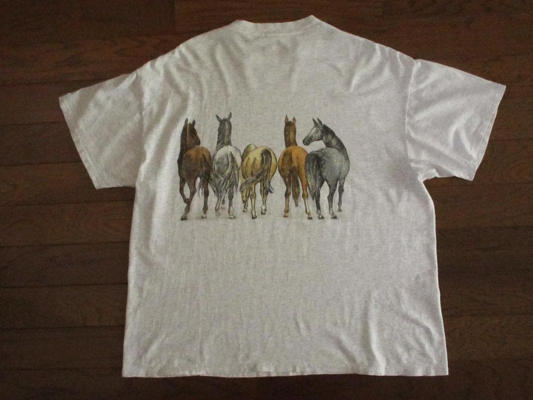【在原みゆ紀さん着用】オニータ'90s馬/ホース両面プリントTシャツXXL
