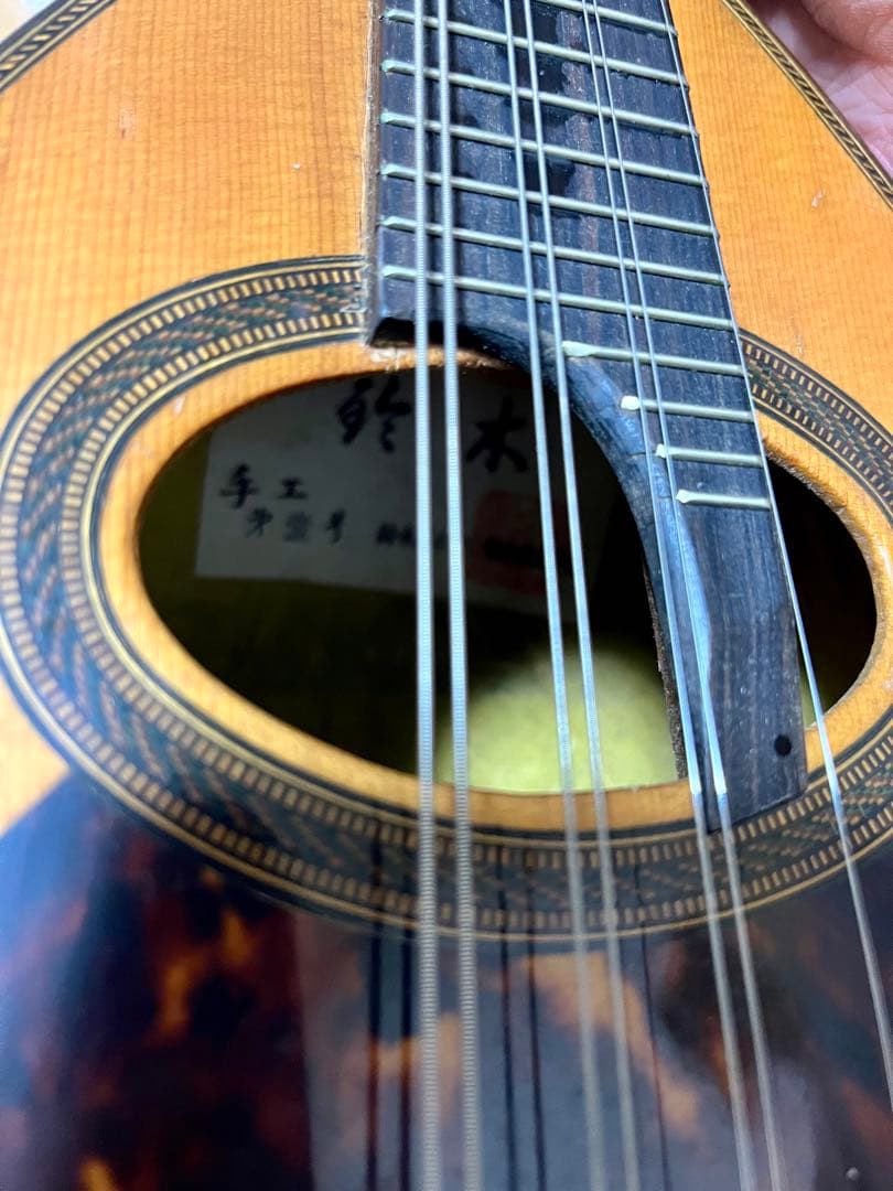【希少】SUZUKI 鈴木 マンドリン 手工 第壹号