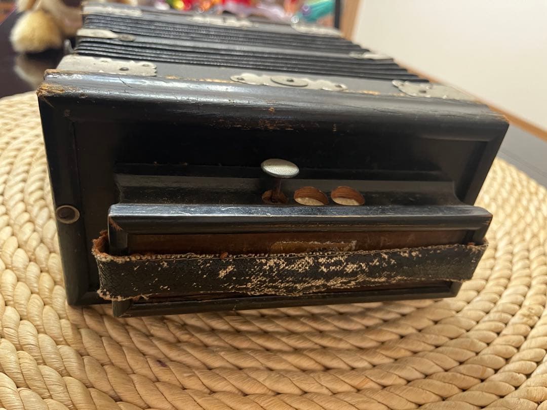 アンティーク フランス製 アコーディオン 楽器 インテリア 骨董 古い