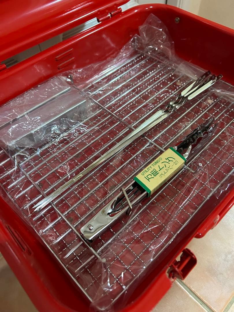 【非売品、vintage】⭐️明治バーベキューコンロ　インテリア飾り付け雑貨　鉄製