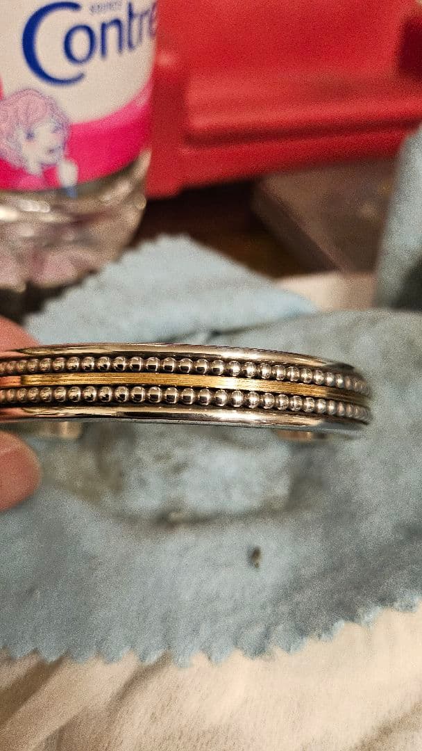 K2 ダニエル・マイク スターリングシルバー12Kコンビバングル