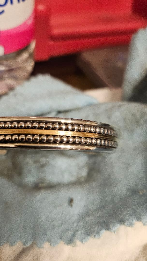 K2 ダニエル・マイク スターリングシルバー12Kコンビバングル