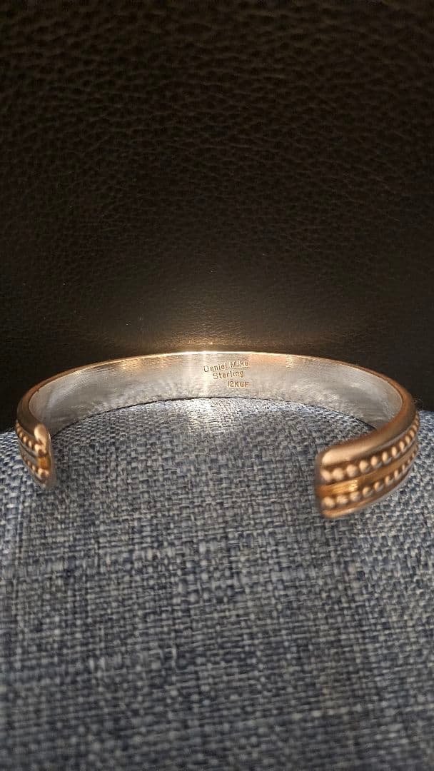 K2 ダニエル・マイク スターリングシルバー12Kコンビバングル