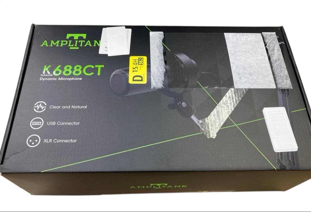 【開封・未使用】 FIFINE ダイナミックマイク USB/XLR接続 ホワイト