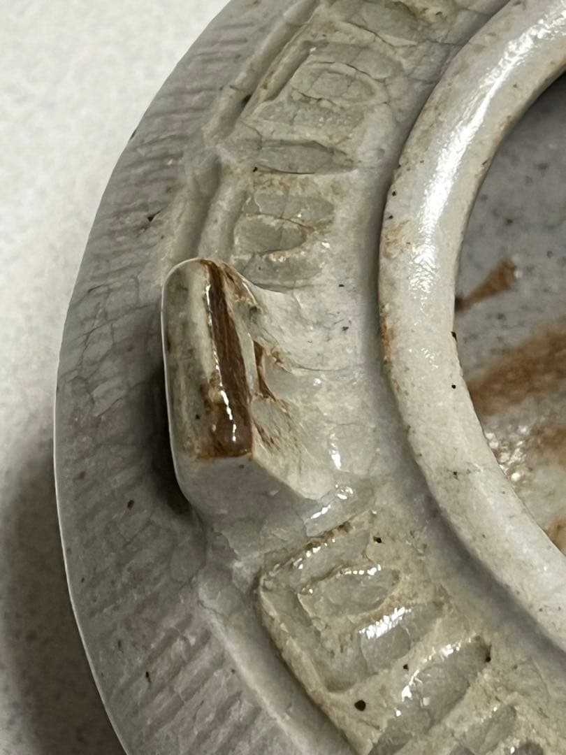 香炉　萬古焼　春山