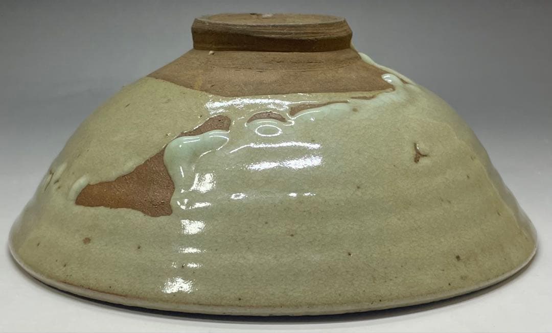 李朝　平鉢　高麗茶碗　鶏龍山　合箱(四方桟) 　d9443