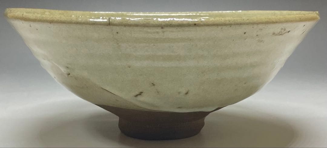 李朝　平鉢　高麗茶碗　鶏龍山　合箱(四方桟) 　d9443