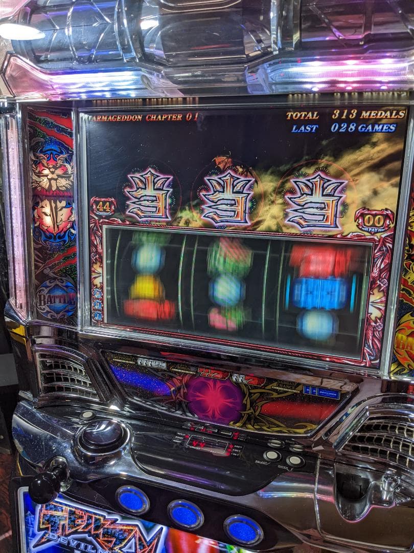 地域限定/送料無料　パチスロ実機　デビルマンII悪魔復活　不要機付