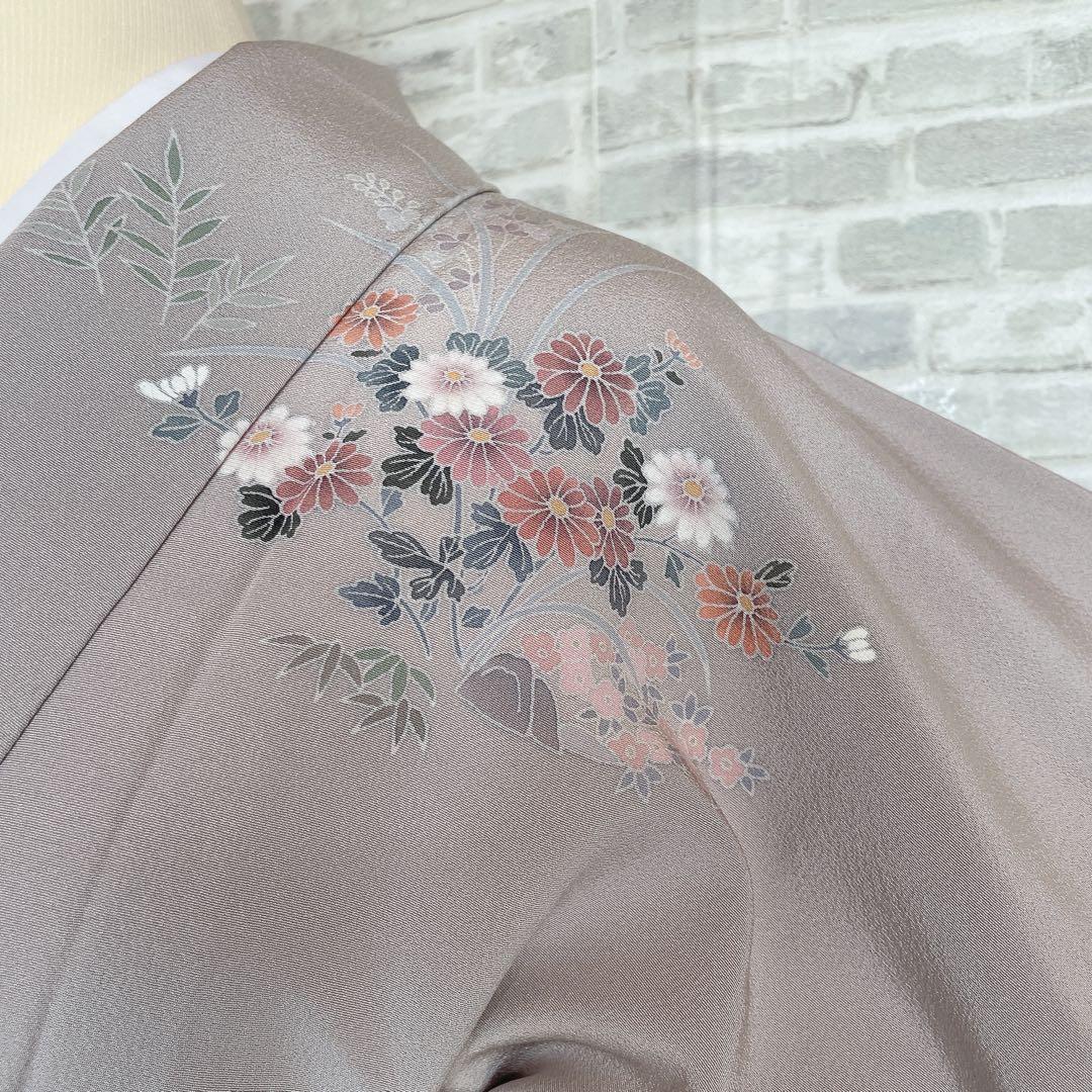 訪問着　フルセット　茶屋辻　友禅　せせらぎ　躾糸付き　着物　Q5