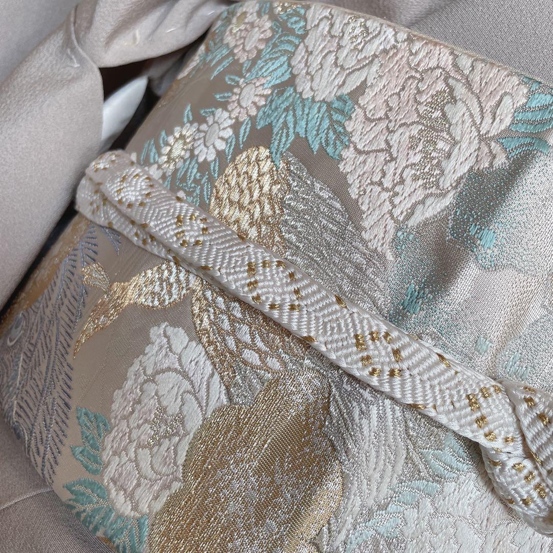 訪問着　フルセット　茶屋辻　友禅　せせらぎ　躾糸付き　着物　Q5