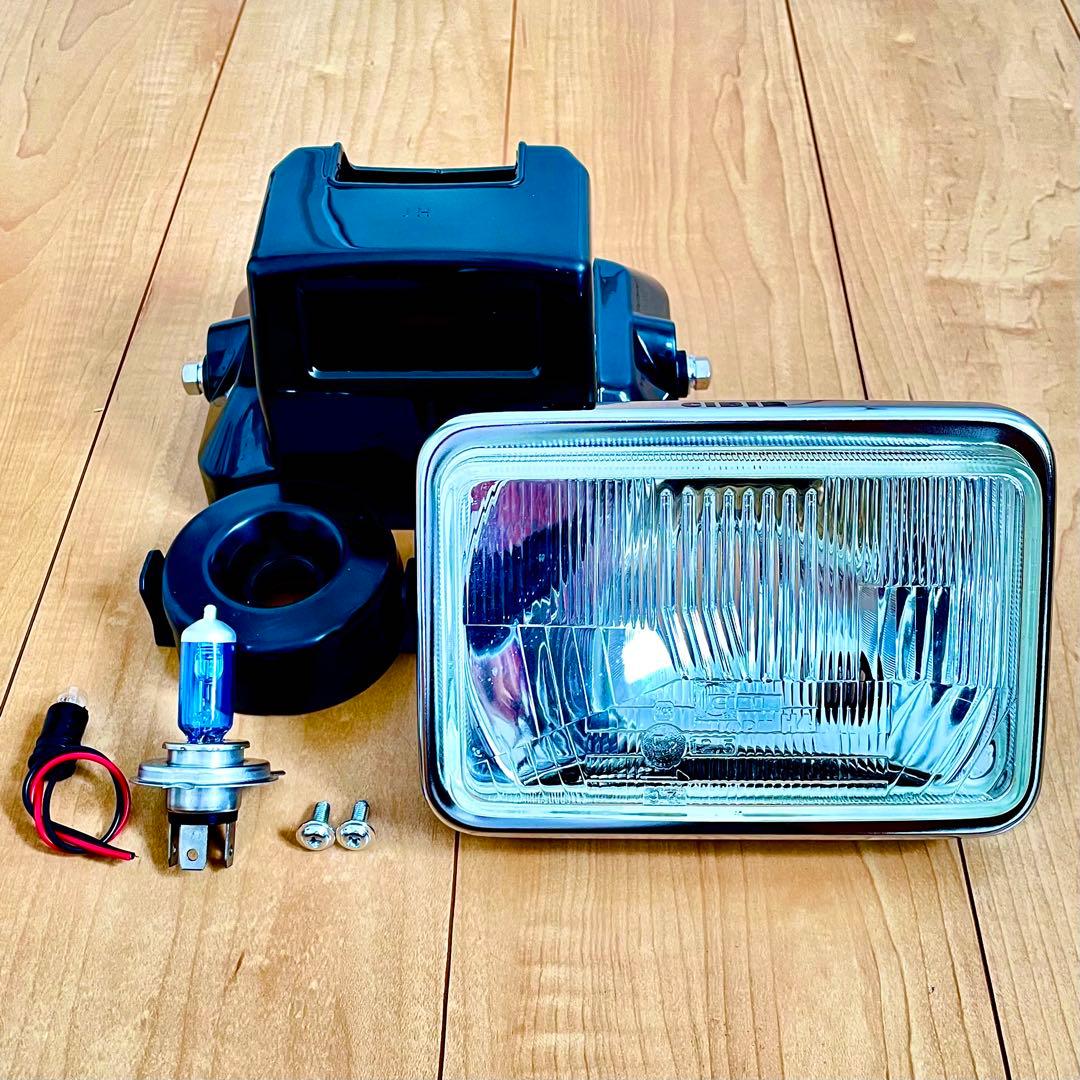 シビエ CIBIE 角型 ヘッドライト CBR400F 当時物 角目 マーシャル