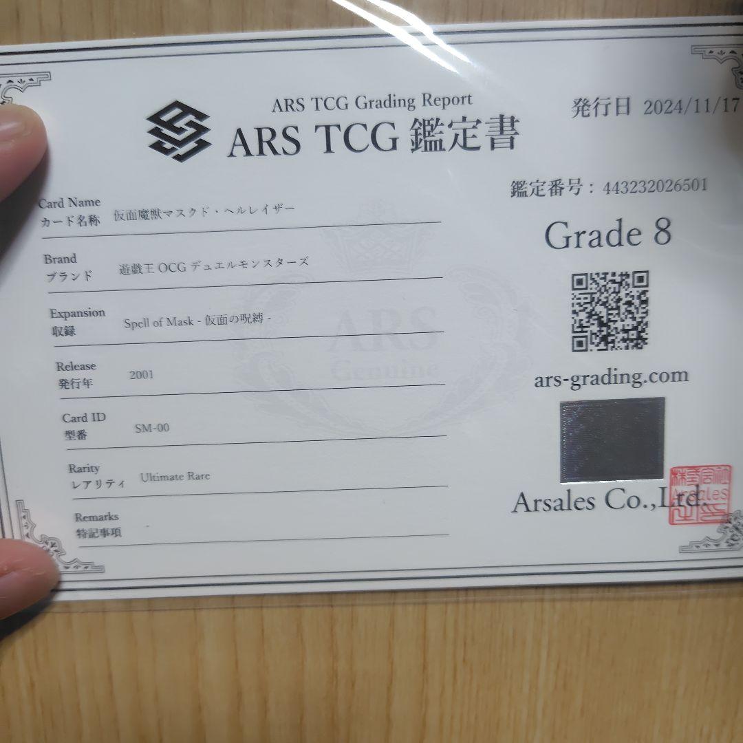 マスクドヘルレイザー レリーフ ars8 鑑定書付き