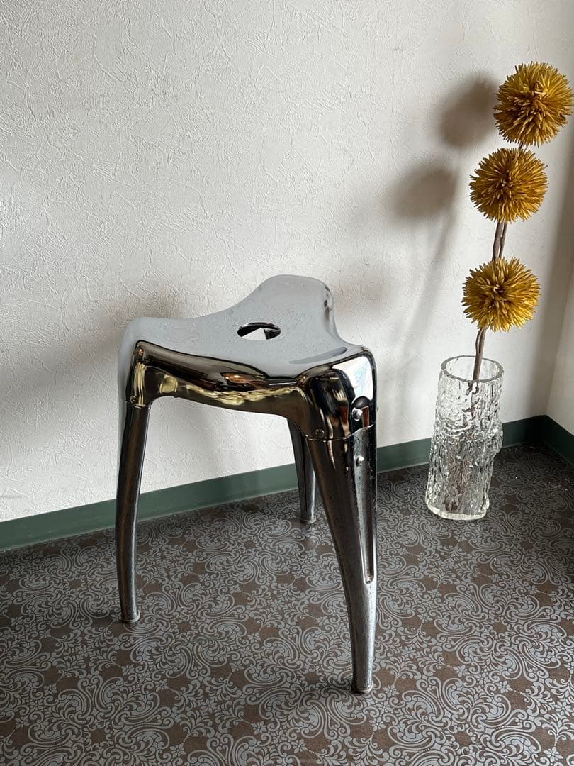 k885 ダルトン スタッキングスツール ウィズダムトゥース クローム 廃盤品