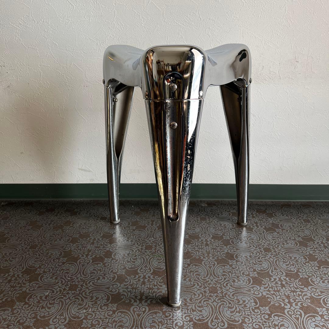 k885 ダルトン スタッキングスツール ウィズダムトゥース クローム 廃盤品