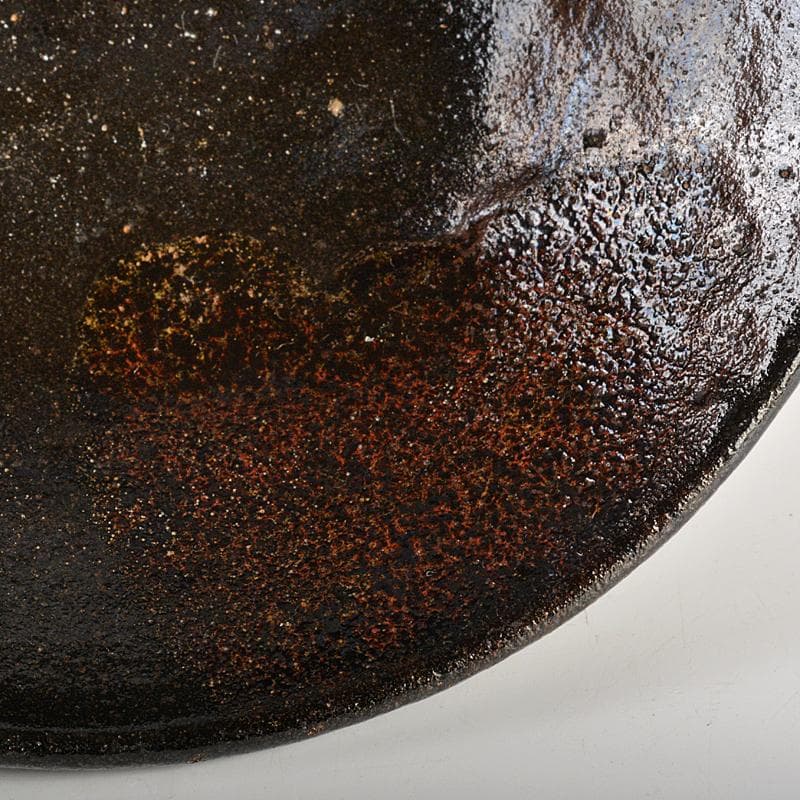 茶道具　楽吉左衛門　十代旦入造　黒楽平茶碗　時代箱付　M　R7410