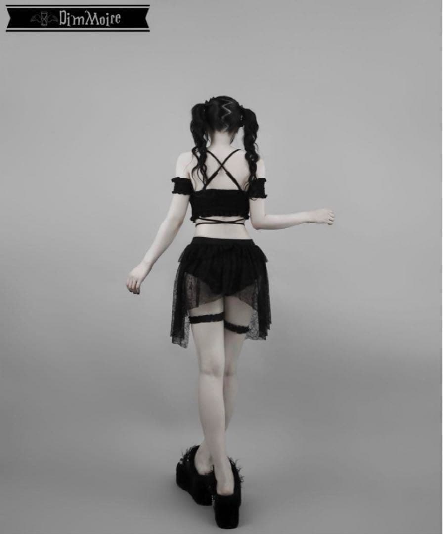 ねむる。 十字の誓いスイムウェア 黒 水着 サイズM ディムモワール