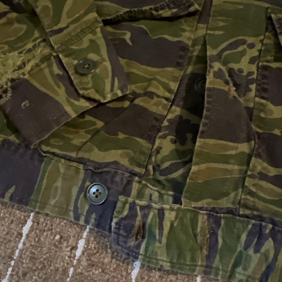 60S 70S ビンテージ　タイガーストライプ　タイガーカモ　ジャケット